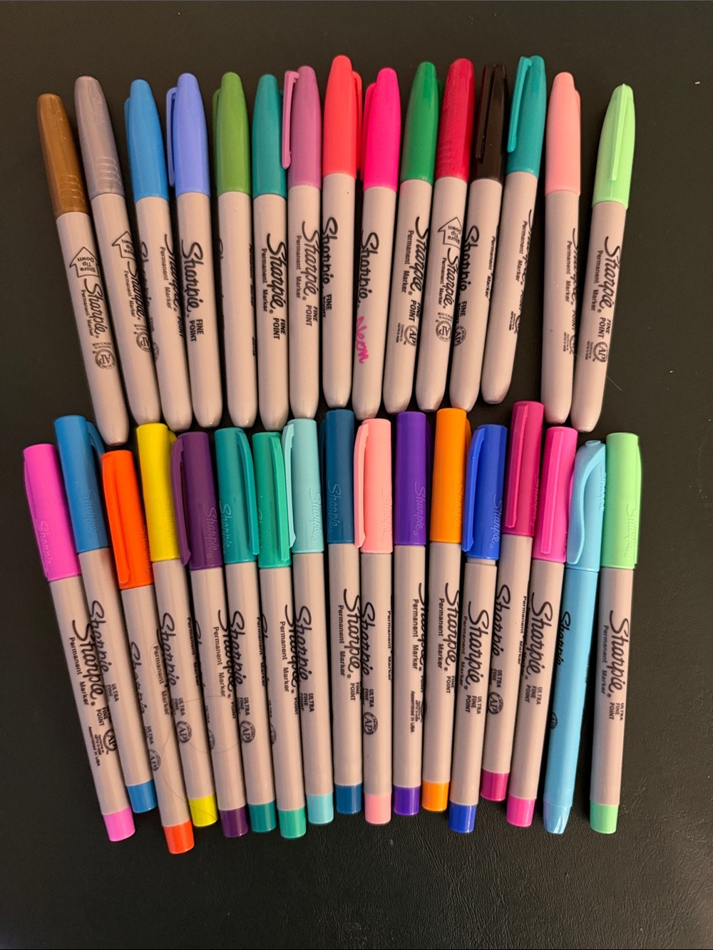 Assorted Color Fine Point Markers - Pastel and Bright Set